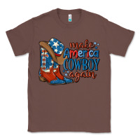 Chestnut make america cowboy again Classic Tee - MaliasSmallBusiness