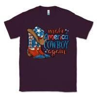 Plum make america cowboy again Classic Tee - MaliasSmallBusiness
