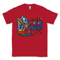 Red make america cowboy again Classic Tee - MaliasSmallBusiness