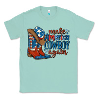 Seafoam make america cowboy again Classic Tee - MaliasSmallBusiness
