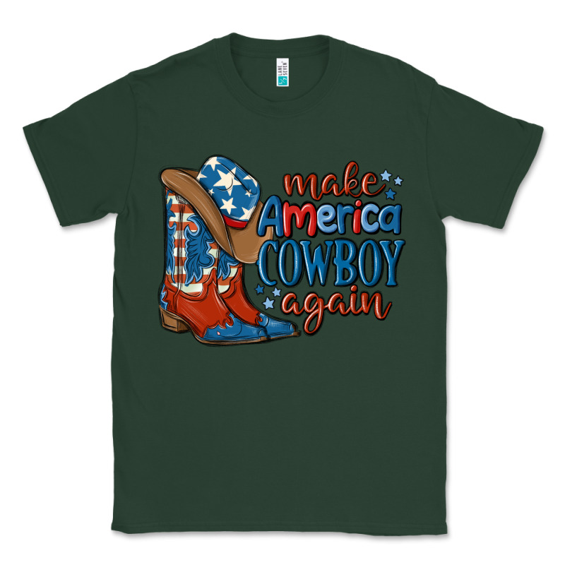 Make America Cowboy Again Classic Tee by MaliasSmallBusiness | Teevron
