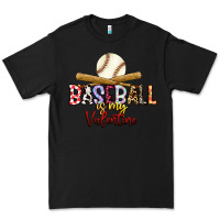 Black baseball is my valentine Premium Tee - RacoonDesign