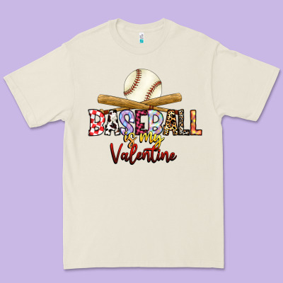Baseball Is My Valentine Premium Tee Designed By Racoondesign