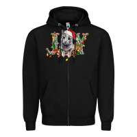 Black Russian Blue Cat Joy Zipper Hoodie - LillyAllenDesigns