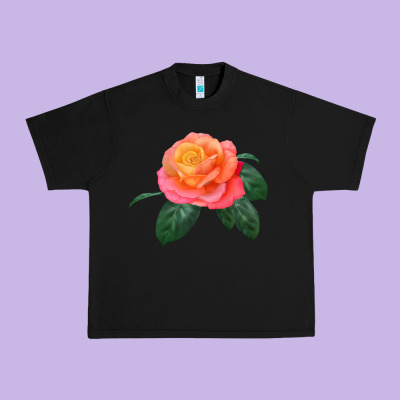 Chicago Peace Rose Urban Heavy Tee Designed By Lillyallendesigns