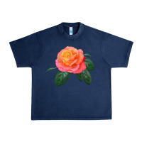 Navy chicago peace rose Urban Heavy Tee - LillyAllenDesigns