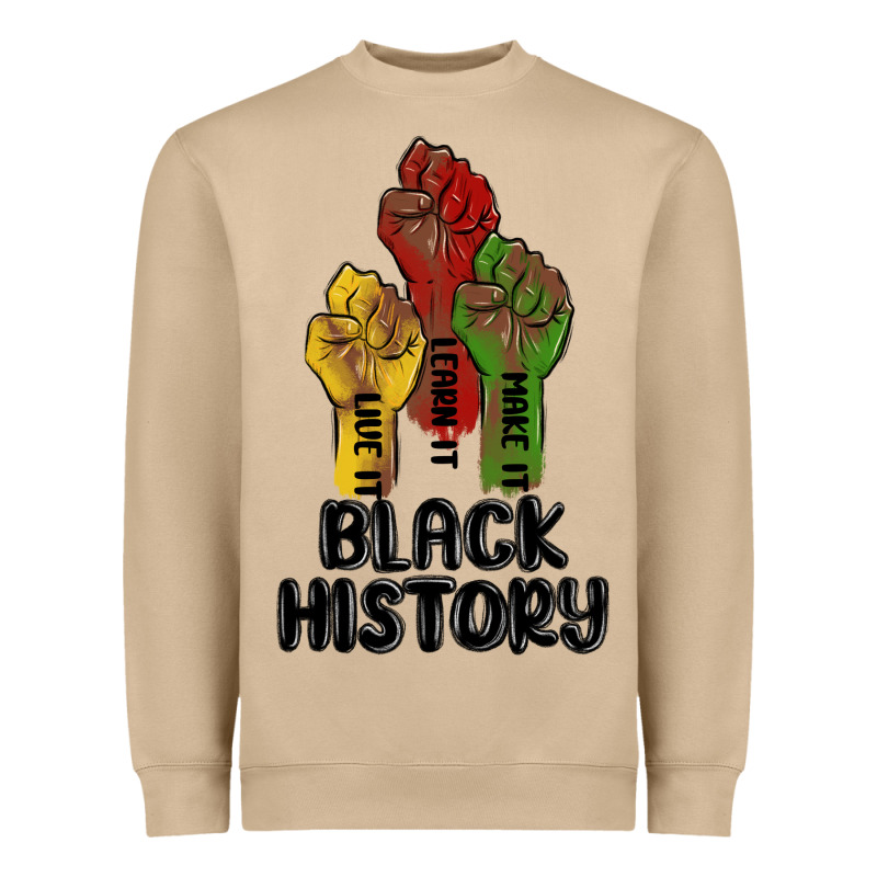Black History Malia Heavyweight Sweatshirt by MaliasSmallBusiness | Teevron