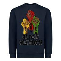 Navy black history malia Heavyweight Sweatshirt - MaliasSmallBusiness