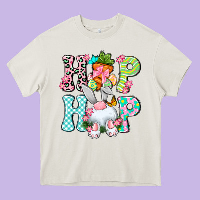 Hip Hop Happy Easter Heavy Core Tee Designed By Neo Western