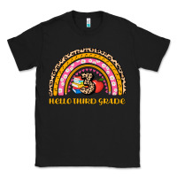 Black back to school rainbow hello third grade Classic Tee - AdoDesignShop