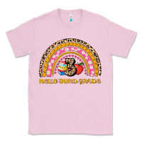 Bubblegum Pink back to school rainbow hello third grade Classic Tee - AdoDesignShop