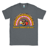 Charcoal Heather back to school rainbow hello third grade Classic Tee - AdoDesignShop