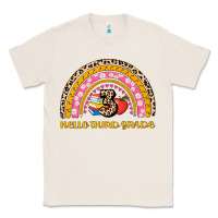 Natural back to school rainbow hello third grade Classic Tee - AdoDesignShop
