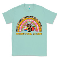 Seafoam back to school rainbow hello third grade Classic Tee - AdoDesignShop