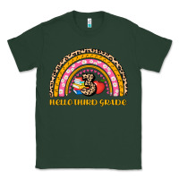 Sports Green back to school rainbow hello third grade Classic Tee - AdoDesignShop