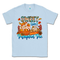 Dusty Blue Sweet Like Pumpkin Pie Classic Tee - CowhideDigitalArt