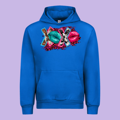 Western Xoxo Urban Hoodie Designed By Fadigitalartstudio