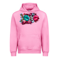 Fuchsia Pink Western xoxo Urban Hoodie - FaDigitalArtStudio