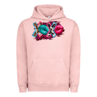 Pigment Salmon Western xoxo Urban Hoodie - FaDigitalArtStudio