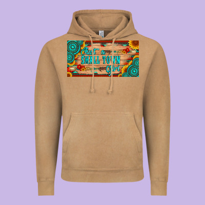 Just A Small Town Girl Wlth Gemstone Arrow And Sunflowers Licanse Plat Vintage Hoodie Designed By Artiststas