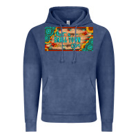 Vintage Denim just a small town girl wlth gemstone arrow and sunflowers licanse plat Vintage Hoodie - Artiststas