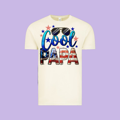 Cool Papa American Vintage Tee Designed By Lillyallendesigns