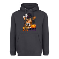Smoke Boo Heifer Cow with Halloween Heavyweight Hoodie - texasbilliewilder