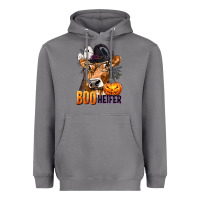 Storm Boo Heifer Cow with Halloween Heavyweight Hoodie - texasbilliewilder