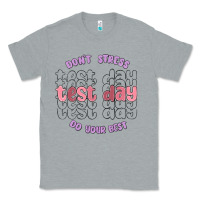 Heather Grey dont stress test day do your best Classic Tee - MaliasSmallBusiness