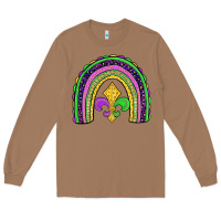 Toasted Coconut mardi gras fleur de lis rainbow Long Sleeve Tee - JahusDesignShop