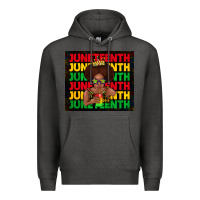 Charcoal Heather juneteenth cute kid Premium Hoodie - TumblerDesignByShophia