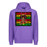 Purple juneteenth cute kid Premium Hoodie - TumblerDesignByShophia