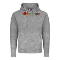 Cloud Rock flowers and arrow with gemstone Vintage Hoodie - Artiststas