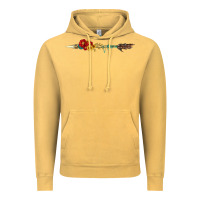 Vintage Mustard flowers and arrow with gemstone Vintage Hoodie - Artiststas