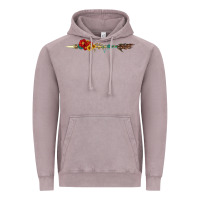 Vintage Zinc flowers and arrow with gemstone Vintage Hoodie - Artiststas