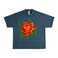 Midnight Navy tropicana rose Urban Heavy Tee - LillyAllenDesigns