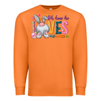 Carrot Oh how he loves us Premium Sweatshirt - NancyCooperArtShop