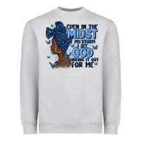 Even In The Midst Of May Storm Afro Woman Heavyweight Sweatshirt | Teevron