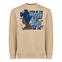 Mushroom even in the midst of may storm afro woman Heavyweight Sweatshirt - MaliasSmallBusiness