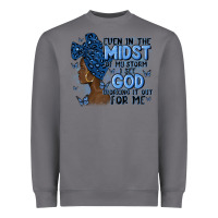 Storm even in the midst of may storm afro woman Heavyweight Sweatshirt - MaliasSmallBusiness
