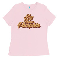 Bubblegum Pink hey there pumpkin Ladies Tee - JahusDesignShop