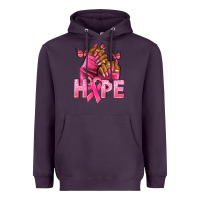 Plum hope cancer nails Heavyweight Hoodie - NancyCooperArtShop