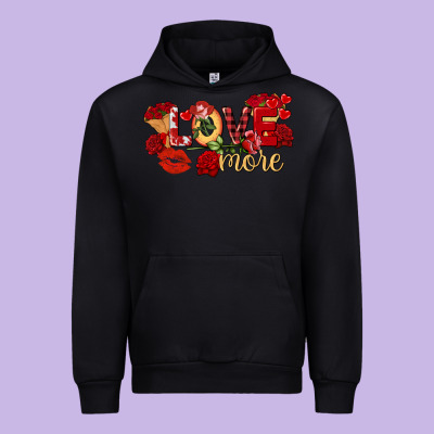 Love More Valentine's Day Urban Hoodie Designed By Fadigitalartstudio