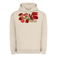 Pigment French Oak Love more Valentine's Day Urban Hoodie - FaDigitalArtStudio