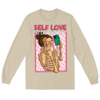 Mushroom self love is the best love Long Sleeve Tee - MaliasSmallBusiness