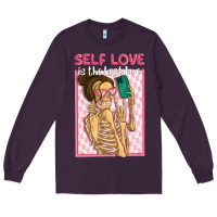 Plum self love is the best love Long Sleeve Tee - MaliasSmallBusiness