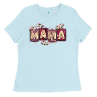 Baby Blue mama with license letters Ladies Tee - Zillion Design Studio