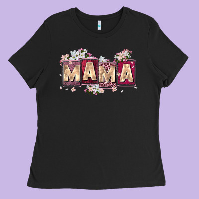 Mama With License Letters Ladies Tee Designed By Zillion Design Studio