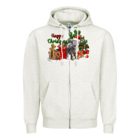 Happy Christmas Southdown Baby Sheep Zipper Hoodie | Teevron