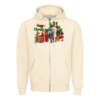 Sandshell happy christmas southdown baby sheep Zipper Hoodie - LillyAllenDesigns